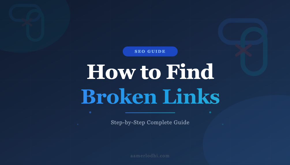how to find broken links